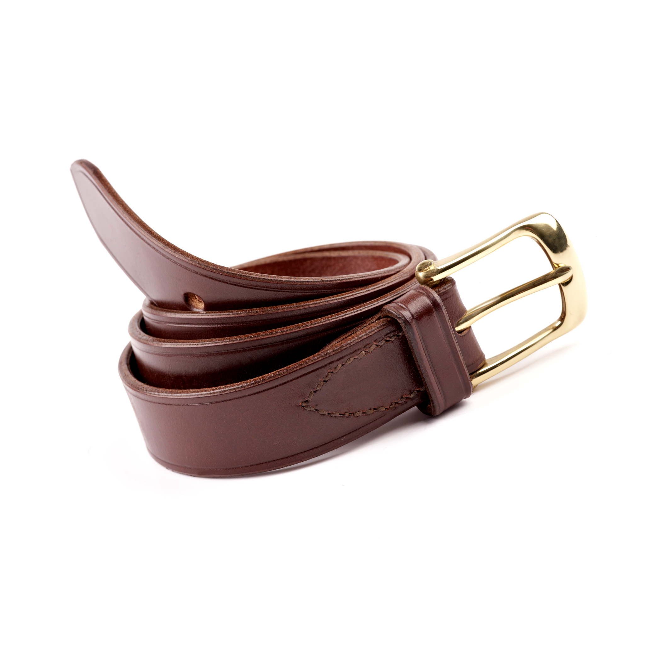 J. Highet Saddler Mens Mahogany Leather Belt