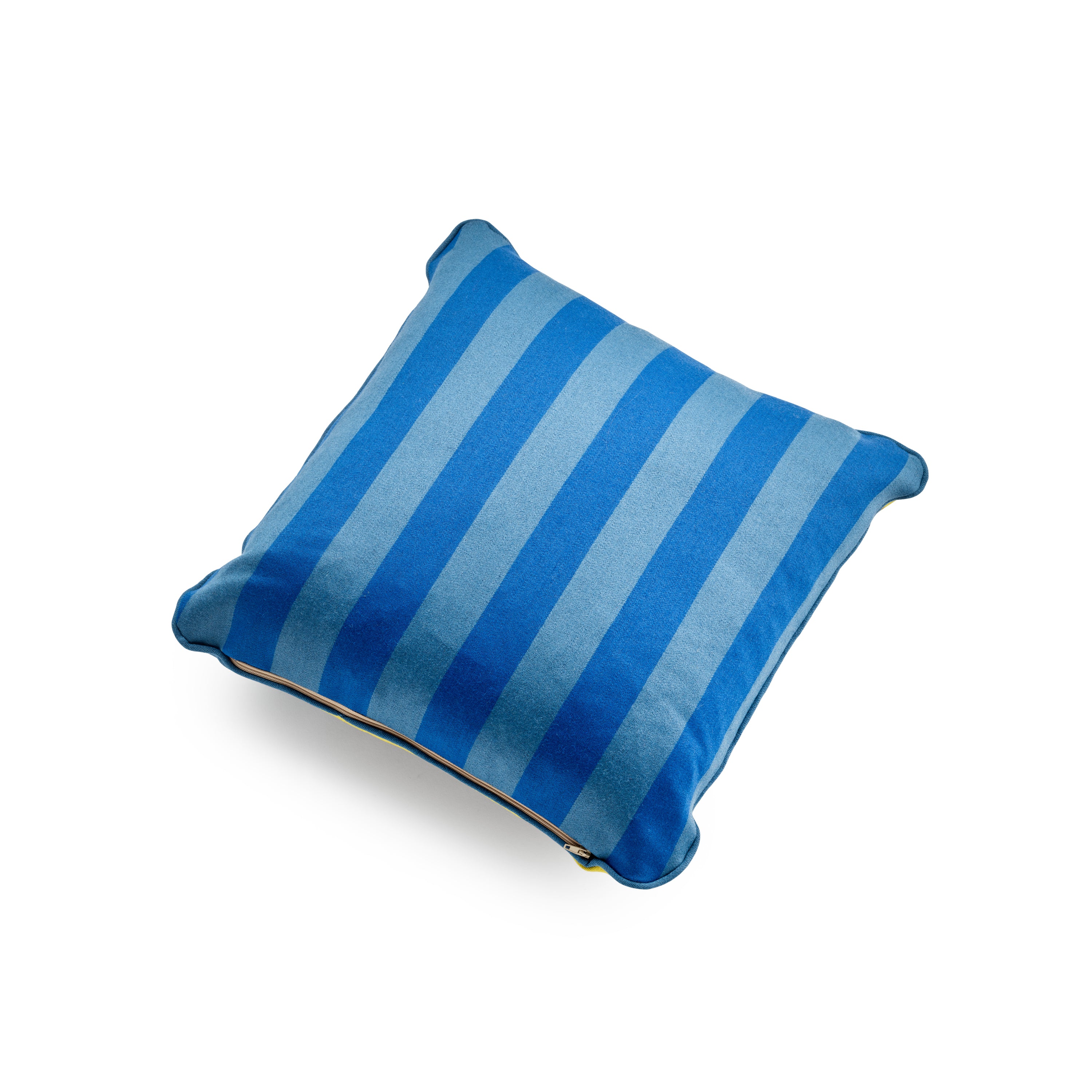 Fox Stripe Blue & Yellow Cushion Cover
