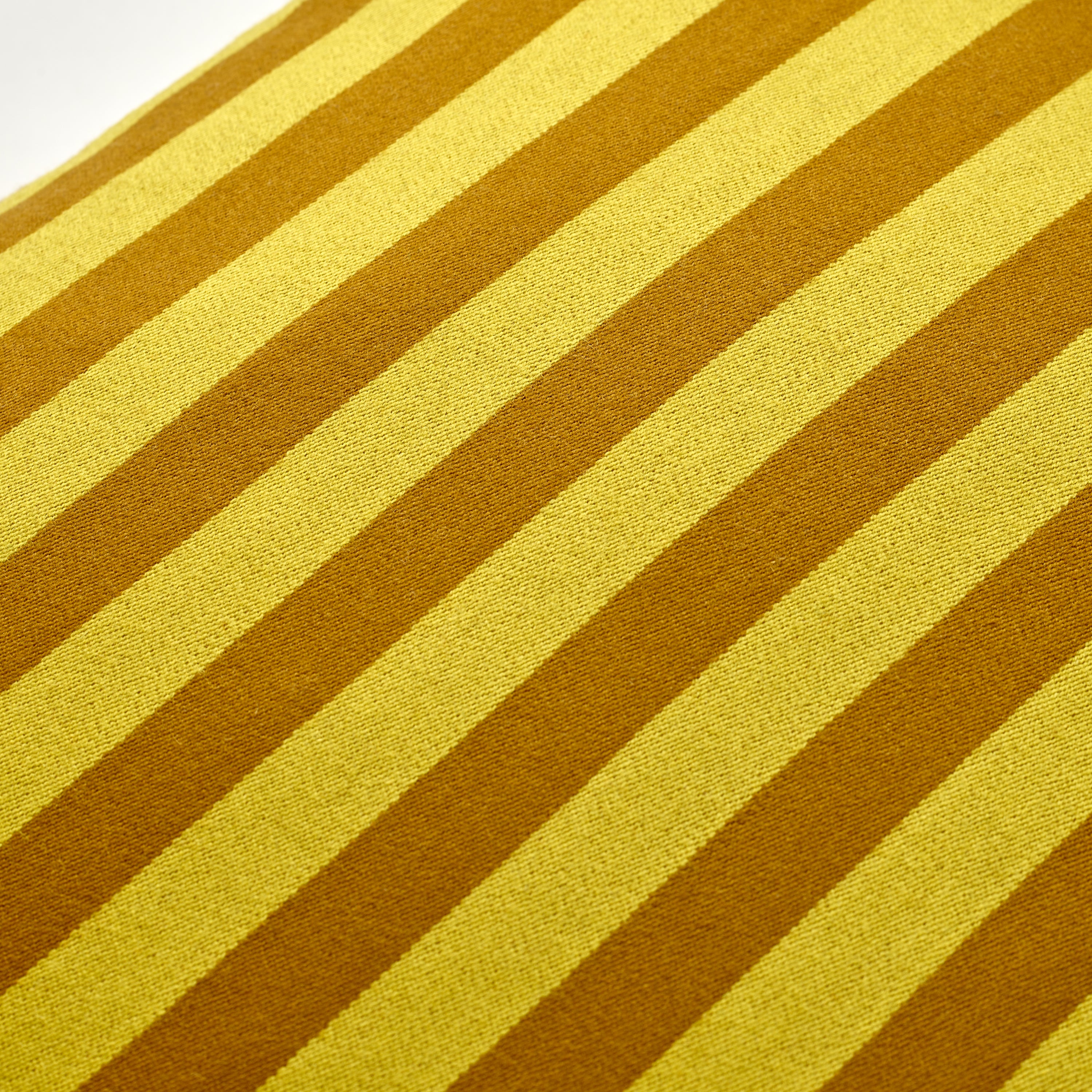 Fox Stripe Green & Yellow Cushion Cover