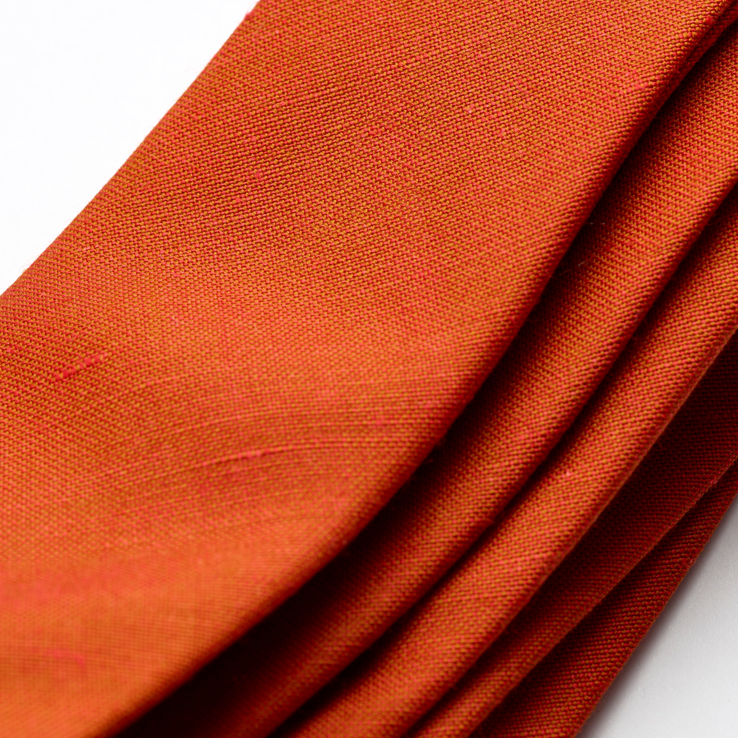 Fox 3 Fold Terracotta Wool Linen Tie