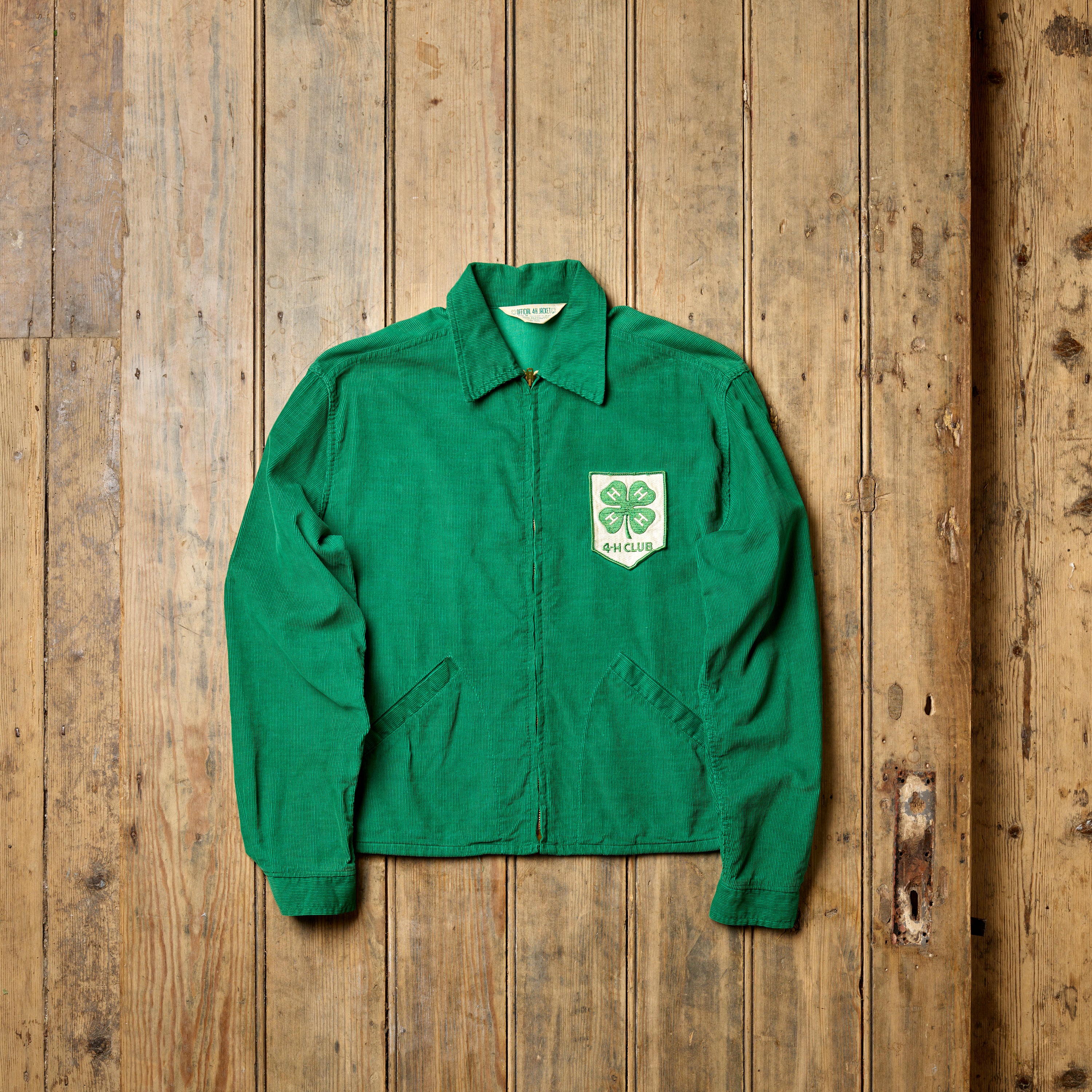 The 4-H Corduroy Green Harrington Jacket