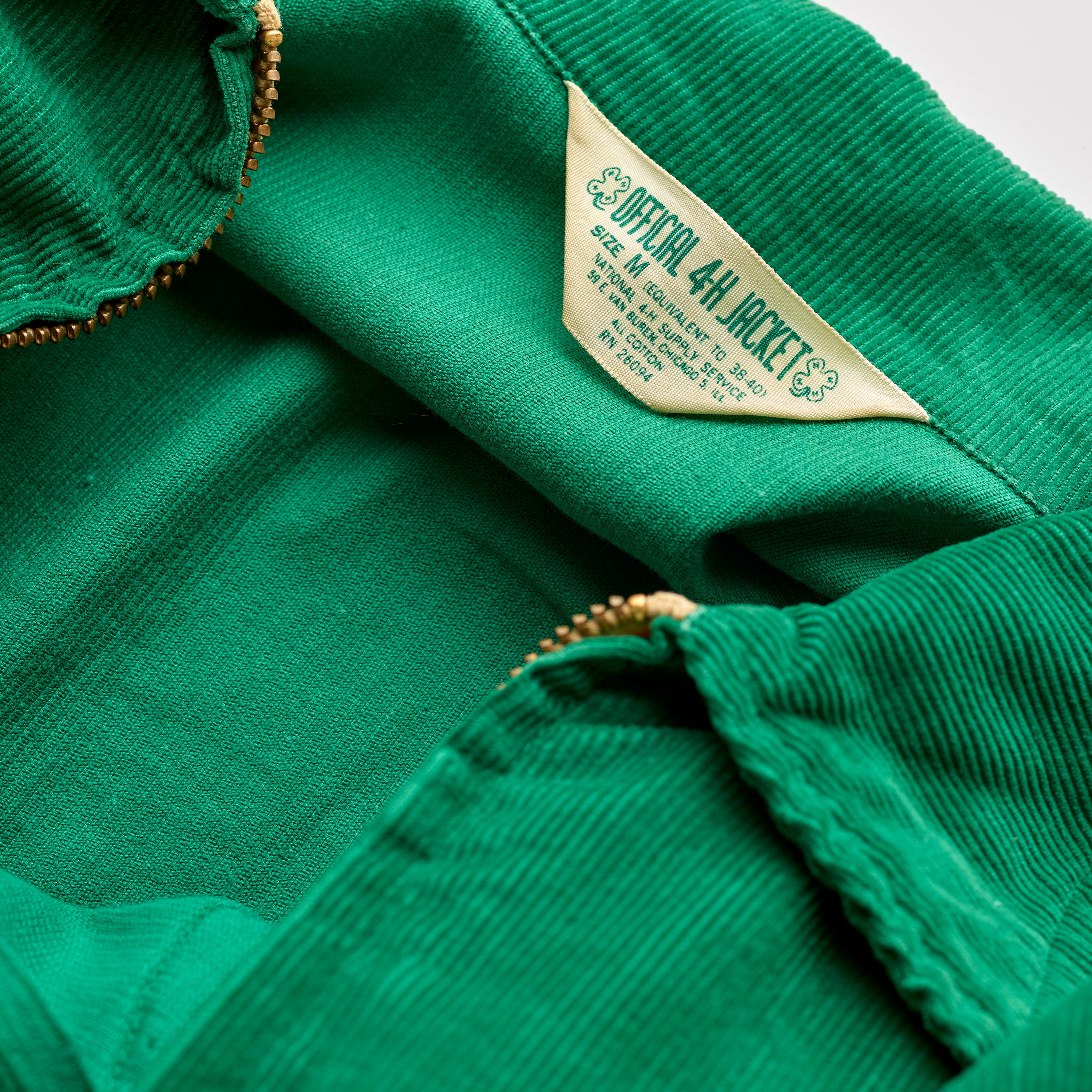 The 4-H Corduroy Green Harrington Jacket