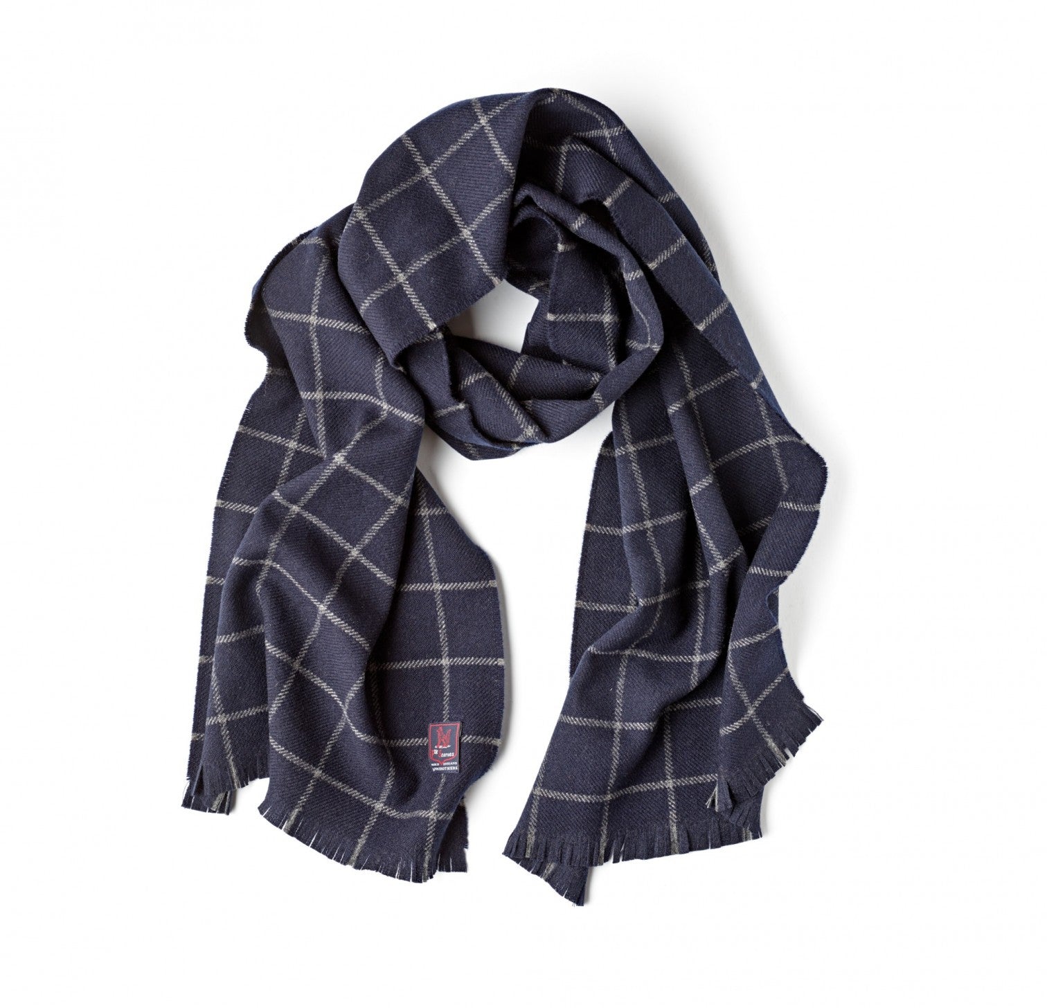 windowpane plaid scarf